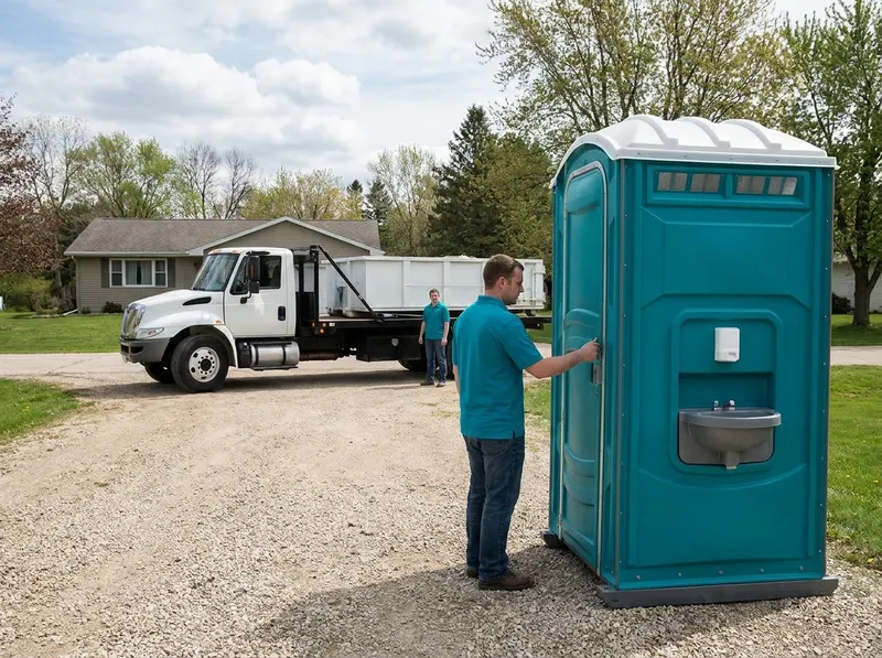 Flushable Restrooms with Integrated Sinks in Palmyra, WI